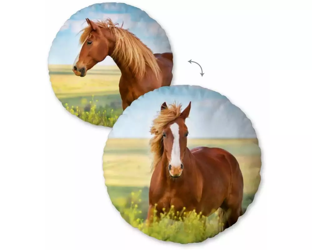 Herding Kissen Pferd 50 x 50 cm, Mehrfarbig