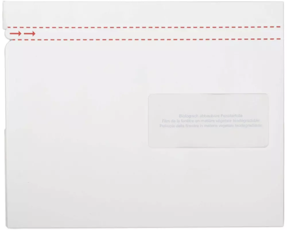 ELCO Dokumententasche aus Papier C5 Fenster rechts, 250 Stück