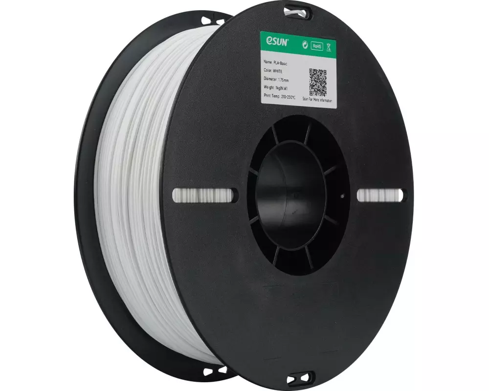 eSun Filament PLA Basic, Weiss 1.75 mm 1 kg
