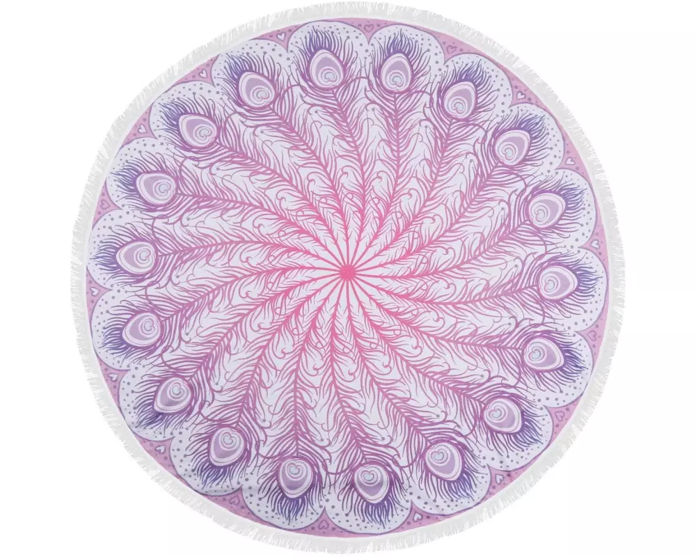 Foutastic Strandtuch Circle Federn, Lila