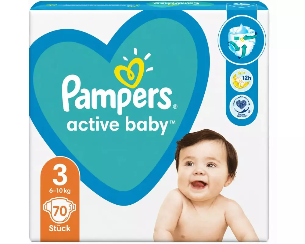 Pampers Pampers Active Baby Windeln Gr. 3 Grösse 3