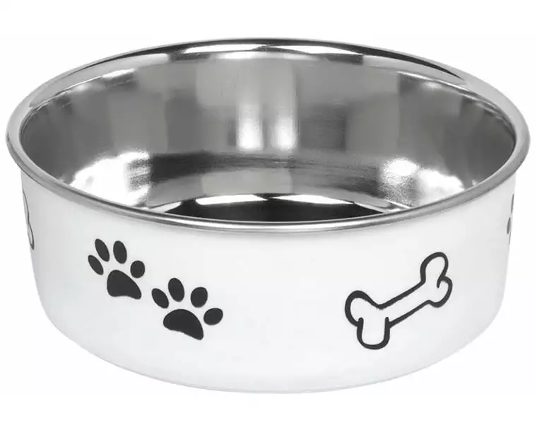 Nobby Edelstahlnapf Fusion M, 0.94 l, Weiss