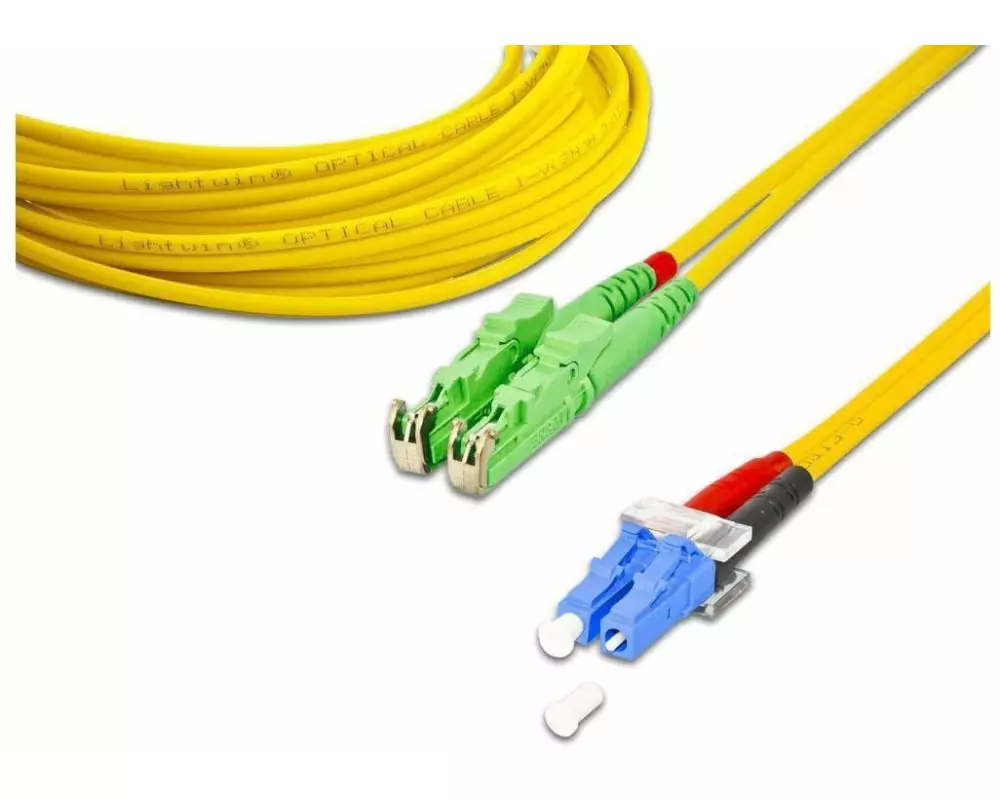 Lightwin LWL-Patchkabel E2000/APC-LC, Singlemode, Duplex, 2m