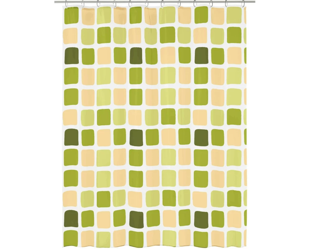 Kleine Wolke Duschvorhang Sonny 180 x 200 cm, Grün