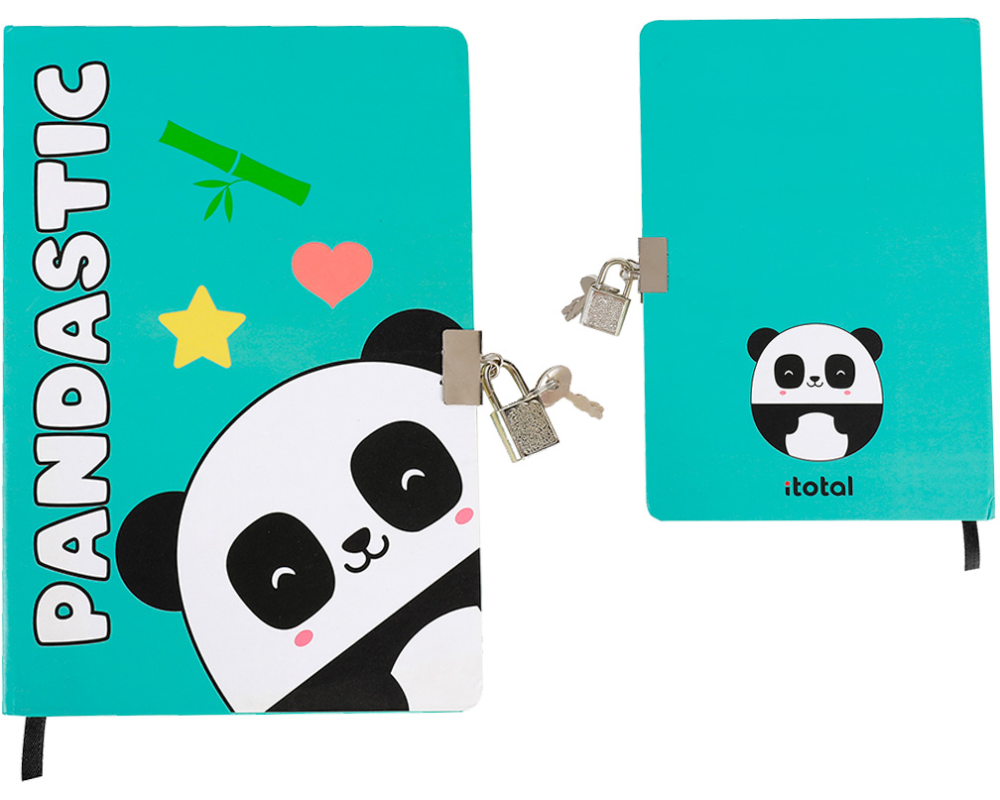 I-TOTAL Tagebuch A5 XL1844 Panda, dotted