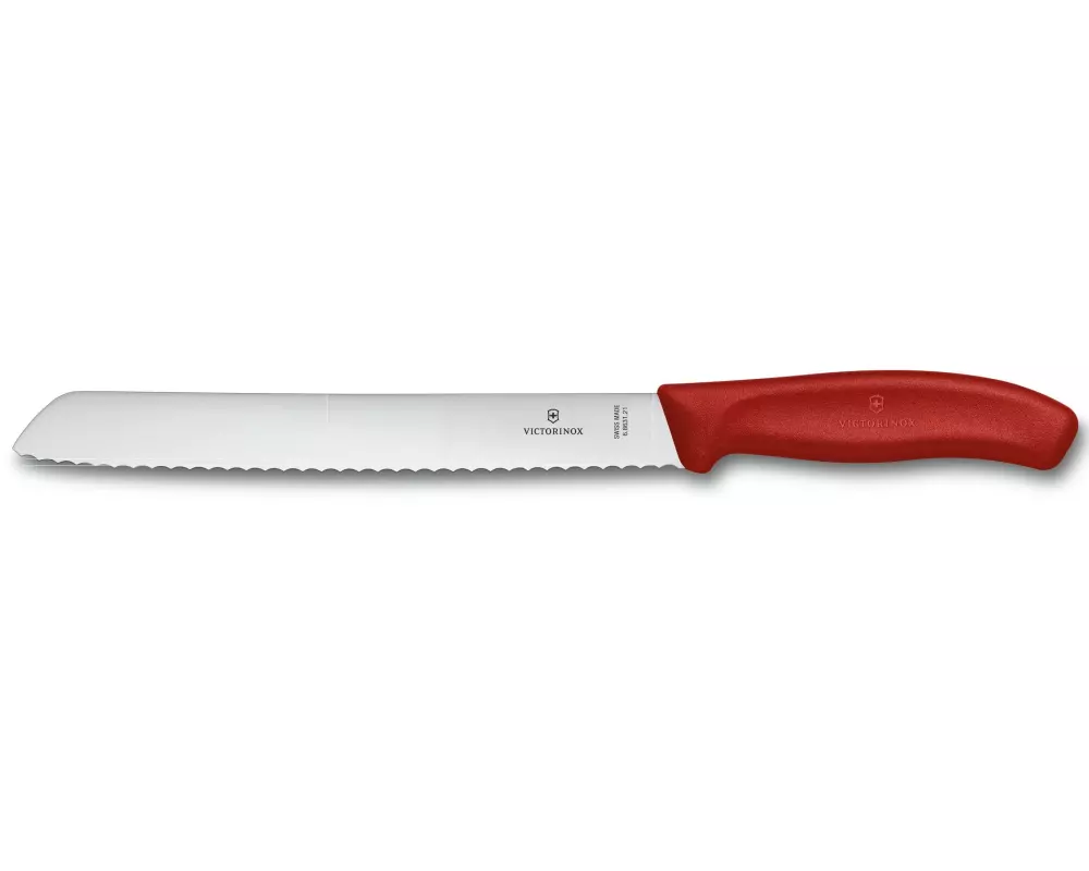 Victorinox Brotmesser Swiss Classic Rot/Silber