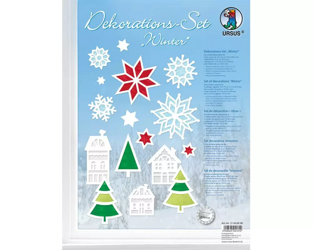 URSUS Fensterbild Winter Winter
