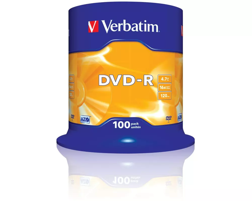 Verbatim DVD-R 4.7 GB, Spindel (100 Stück)