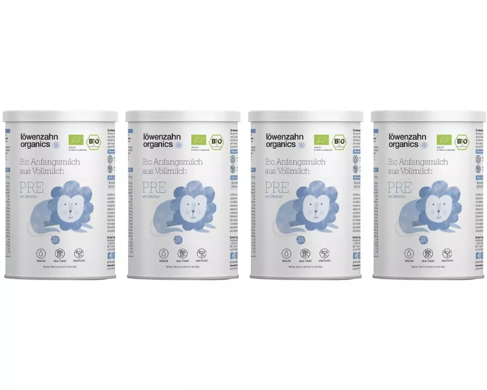 löwenzahn organics Anfangsmilch Bio PRE aus Ziegenmilch / 0+ Mt. / 4 x 500 g