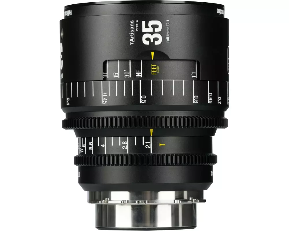 7Artisans Festbrennweite 35mm T/2.1 INFINTE Schwarz – Arri PL