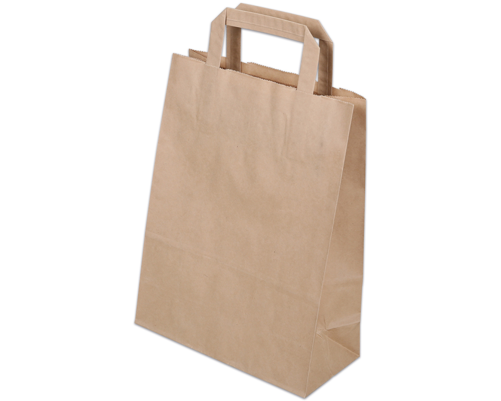 ELCO Tragetasche 220x100x290mm 83102.25 mit Henkel, braun 50 Stück