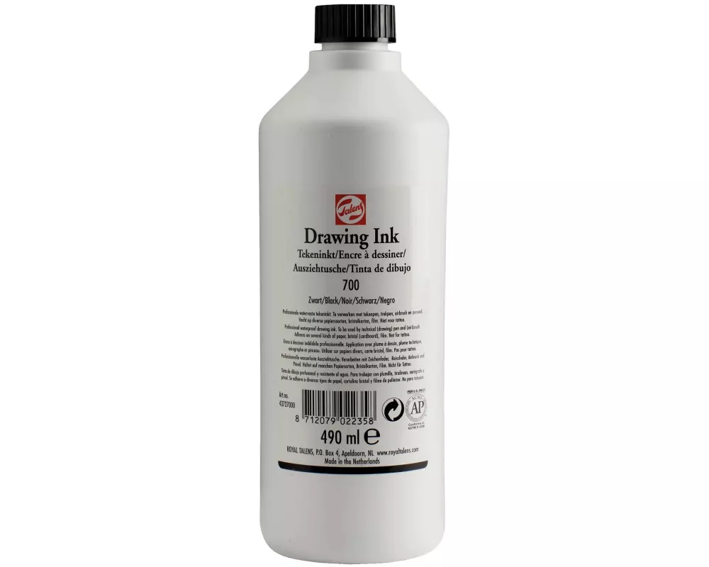 Talens Tusche Zeichentusche 490 ml Schwarz