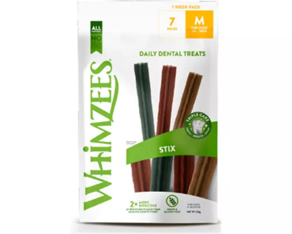 Whimzees Kausnack Stix M, 7 Stück