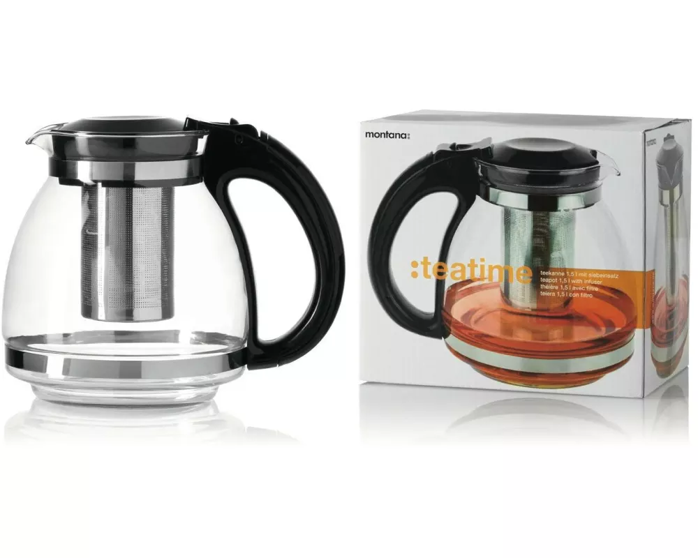 Montana Teekanne TEATIME 1,1 l, Transparent