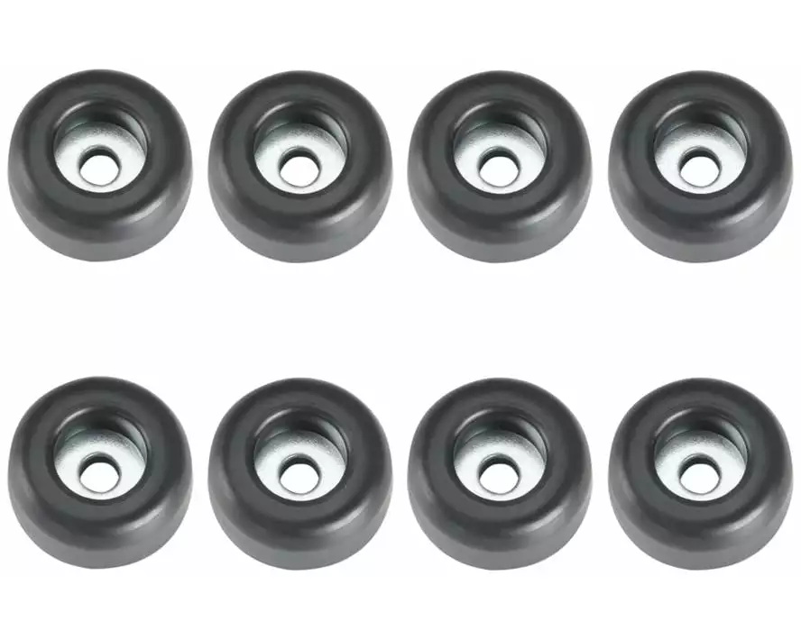 Adam Hall Gummifuss 4900 M 8 AH mit Stahleinlage 25 x 11 mm Schwarz