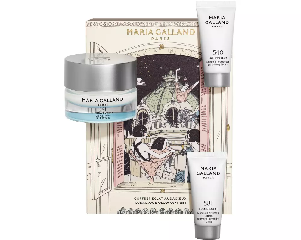 Maria Galland Audacious Glow Set Geschenkset Creme Serum und Maske