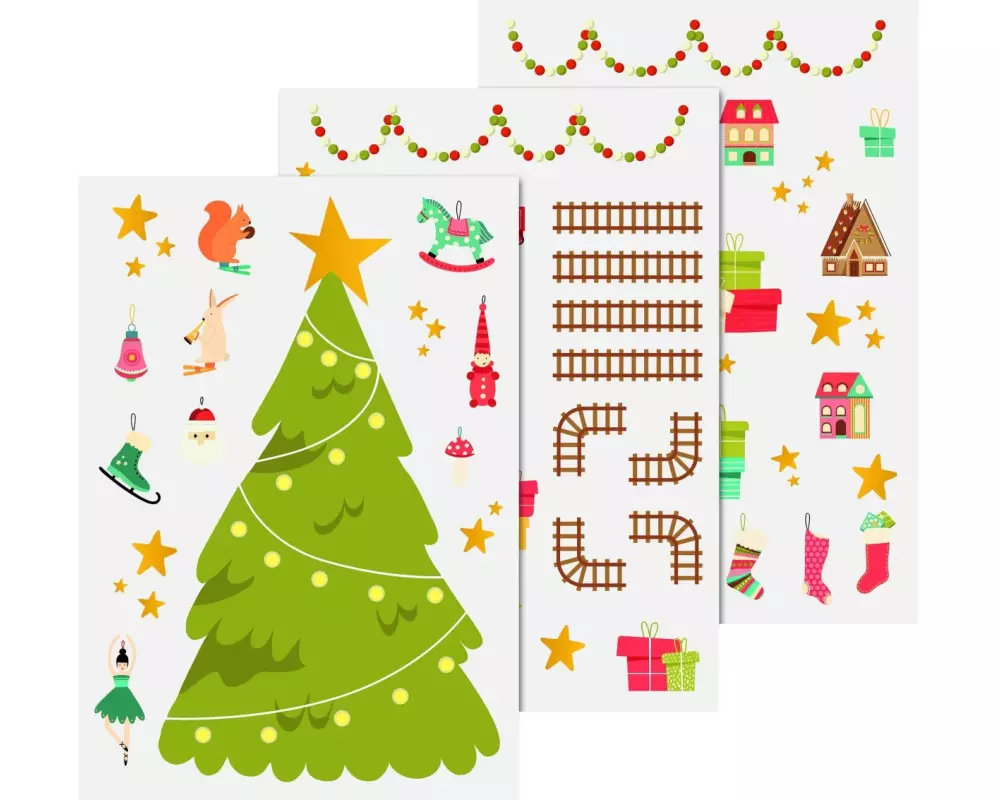 Heyda Fensterbild Weihnachten A4, 3 Bogen