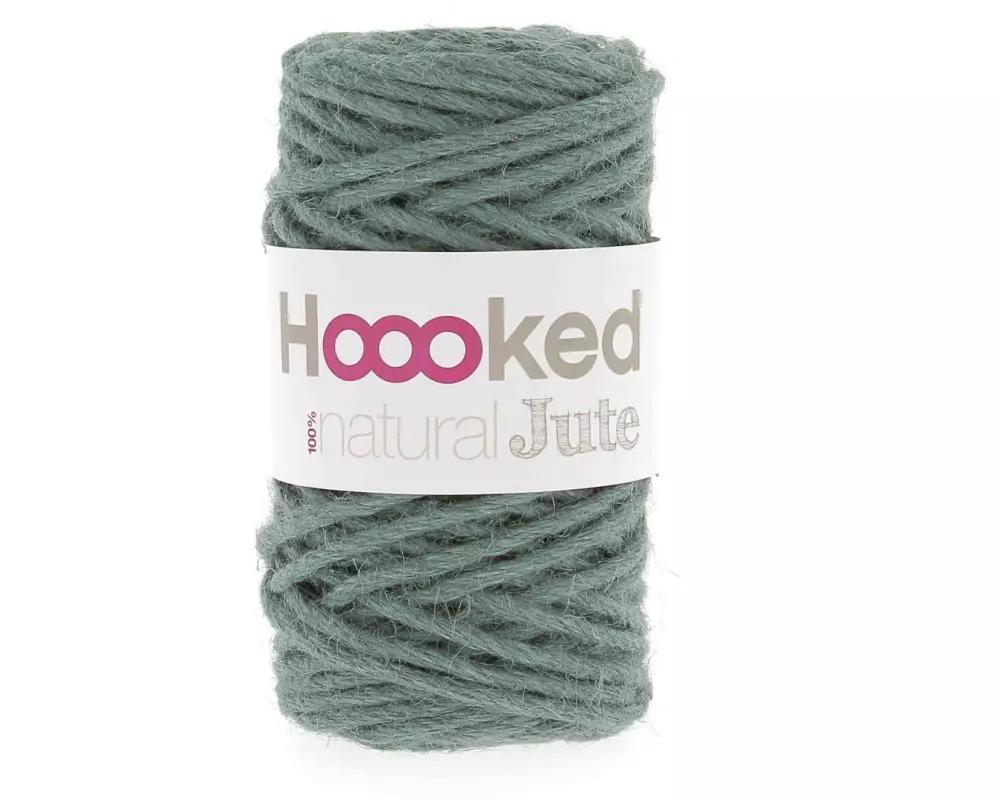 Hoooked Wolle Natural Jute Makramee Rope 350 g Petrol