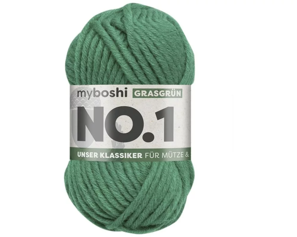 myBoshi Wolle Nr.1 Grasgrün 50 g, 55 m