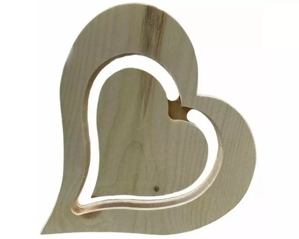 Arvenliebe Aufsteller 3 D Herz 18 cm