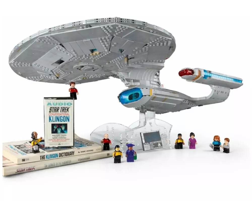 iDisplayit Acryl-Ständer 2 in 1 LEGO 10356 Star Trek U.S.S. Verstellbar