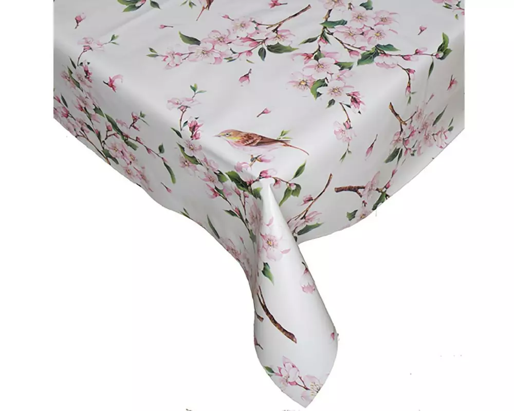 Hubatka Tischdecke Ideal, Kirschblüten, 140 x 260 cm