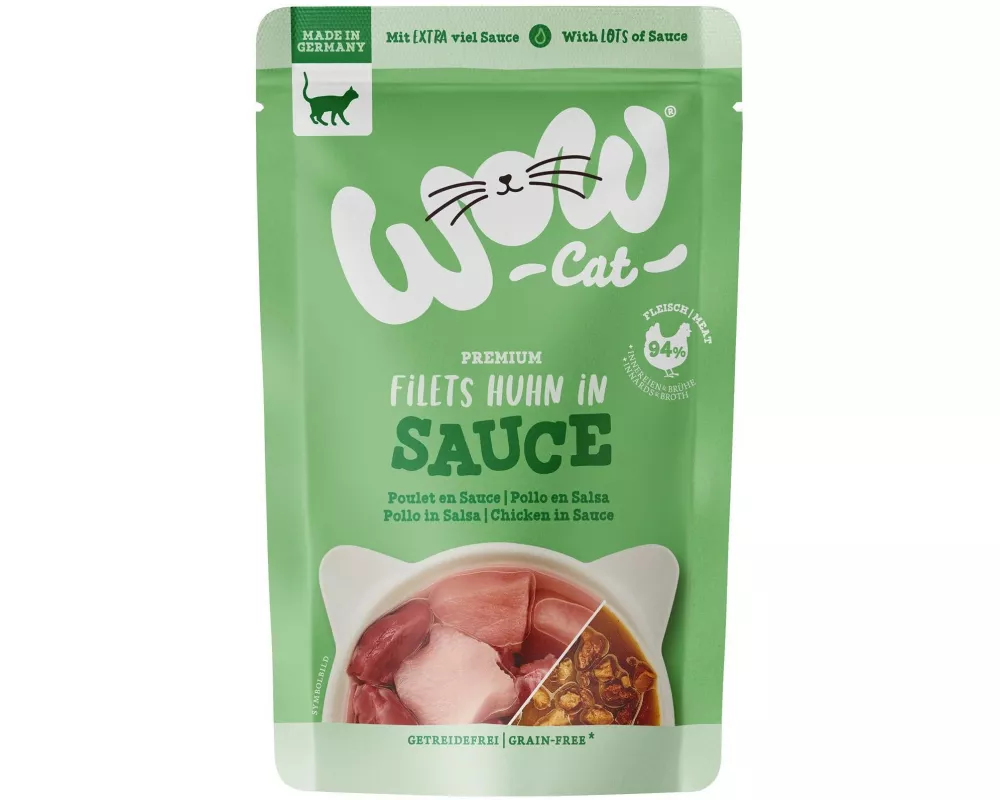 WOW Nassfutter Huhn in Sauce, 85 g