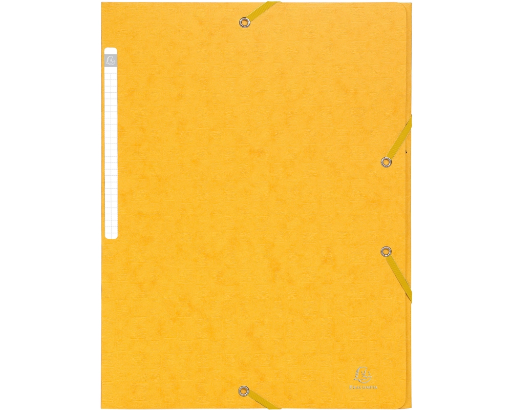EXACOMPTA Sammelmappe mit Gummizug A4 55759E gelb 3 Klappen