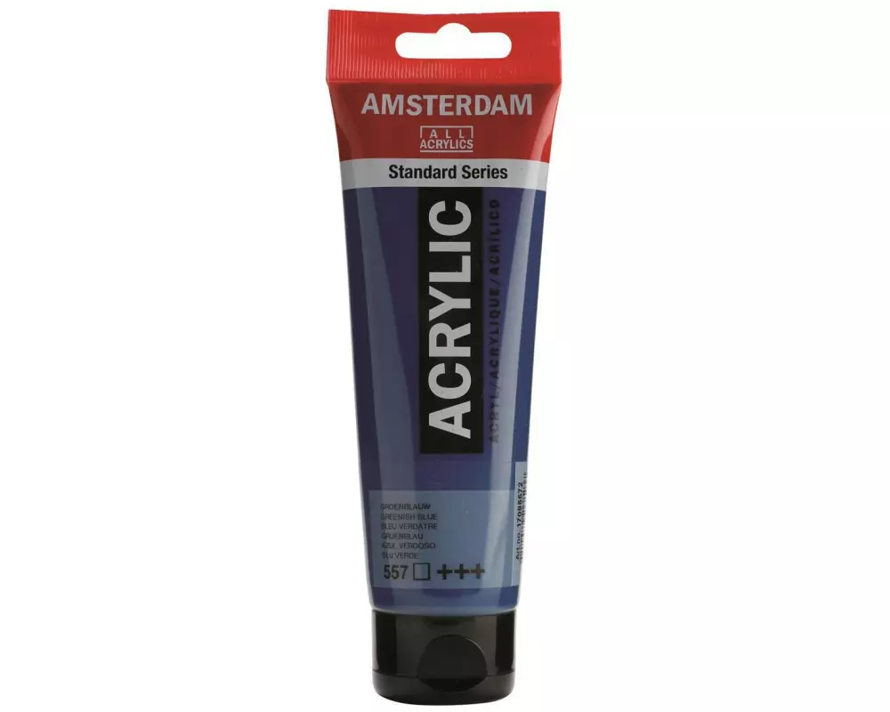 Amsterdam Acrylfarbe Standard 557 Grünblau transparent, 120 ml