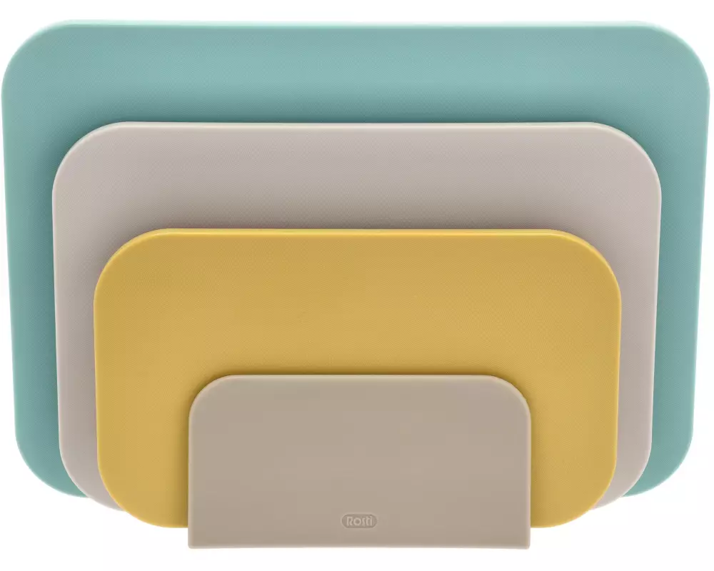 Rosti Schneidebrett-Set Choptima 3-teilig, Beige/Gelb/Blaugrün