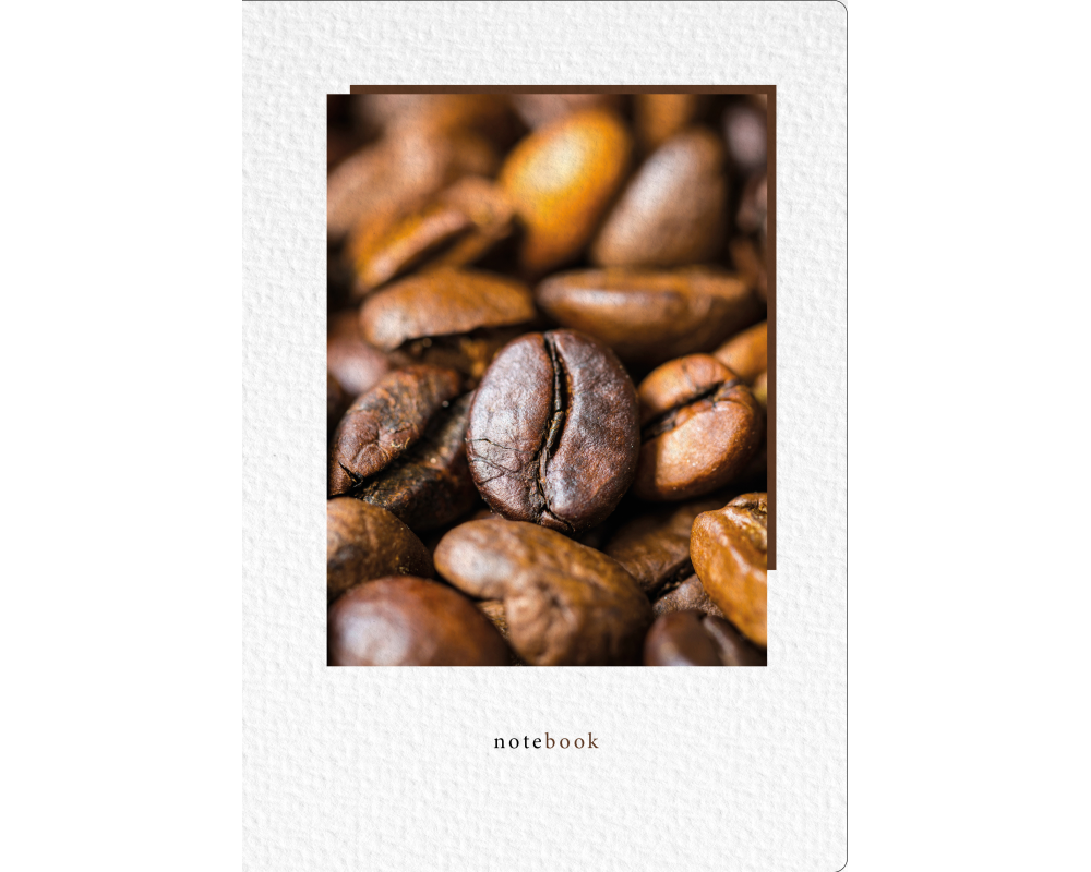NATUR VERLAG Notizbuch Crushpaper A5 11015N Kaffee Foto, dotted