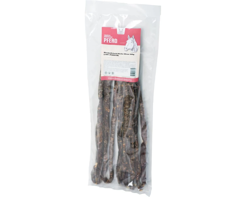Kaufit Pferdefleisch Sticks 60 cm 400g (100% FLEISCH) 400 g