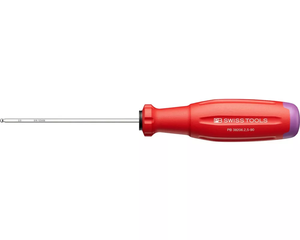 PB Swiss Tools Innensechskant-Schraubenzieher 38206 SwissGrip Evo 2.5 mm