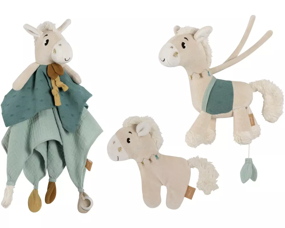fehn Geschenkset «Pferdinand» aus Baumwolle