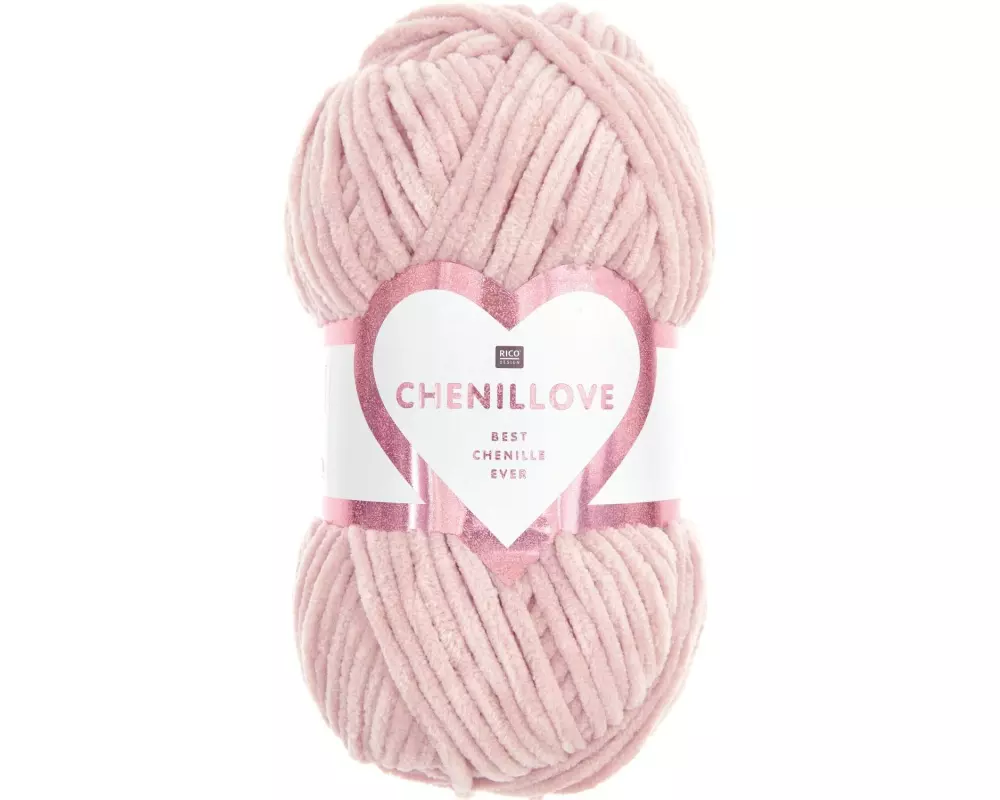 Rico Design Wolle Chenillove 100 g, Rosa