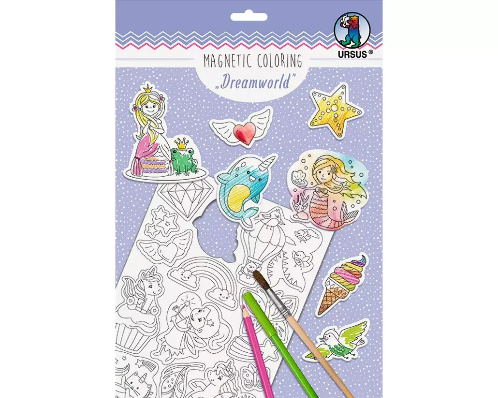 URSUS Magnetpapier Dreamworld A4, 100 g/m², 2 Stück, Weiss