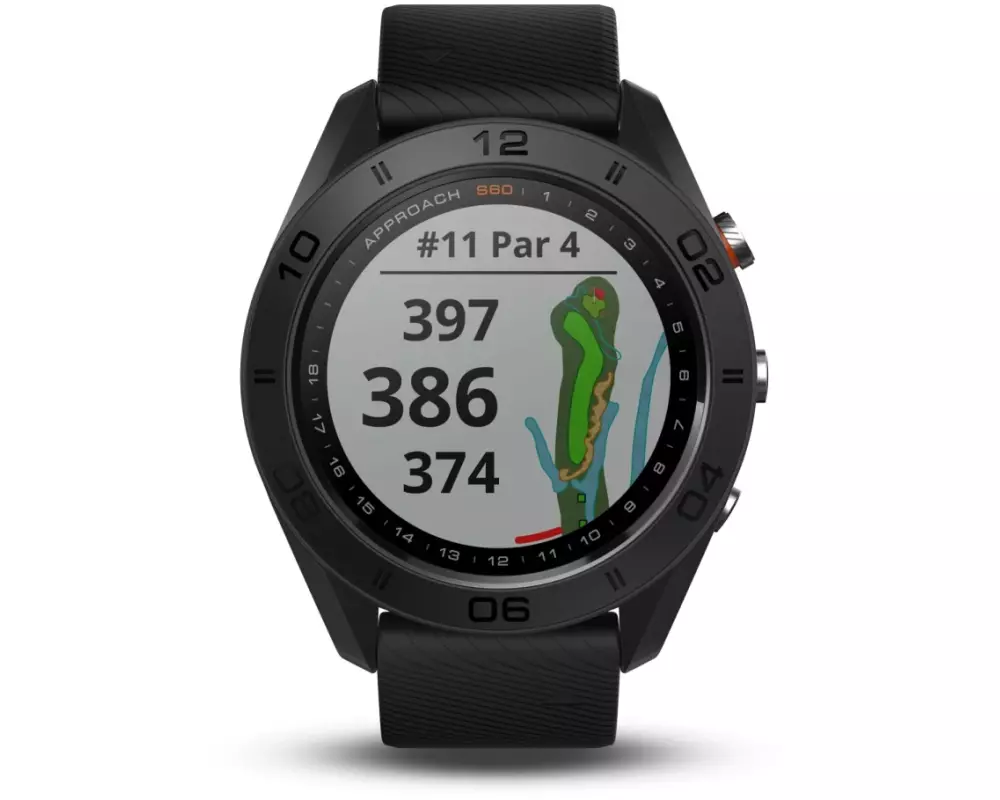 GARMIN GPS-Sportuhr Approach S60 Schwarz