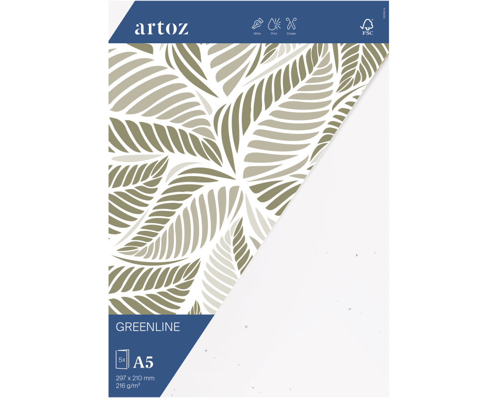 ARTOZ Karten 1001 A5 19239226-211 216g, birch 5 Blatt