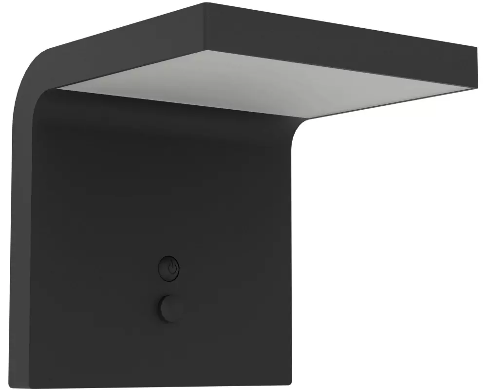 EGLO Leuchten Wandleuchte SPIANTE Solar, 6W, Sensor, Schwarz
