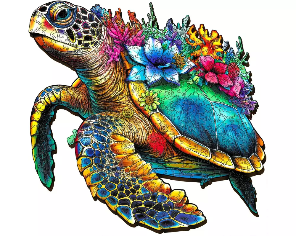 Escape Welt Holz-Puzzle Schildkröte