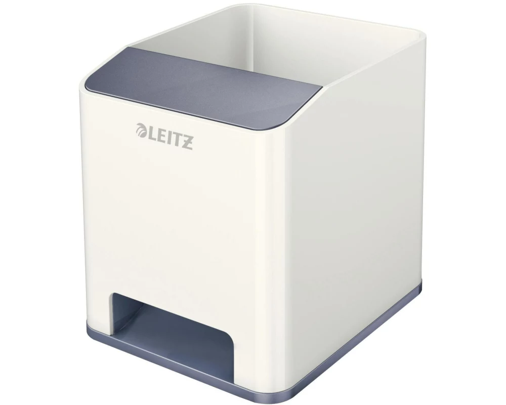 Leitz Stiftehalter Wow Sound Duo Color Weiss