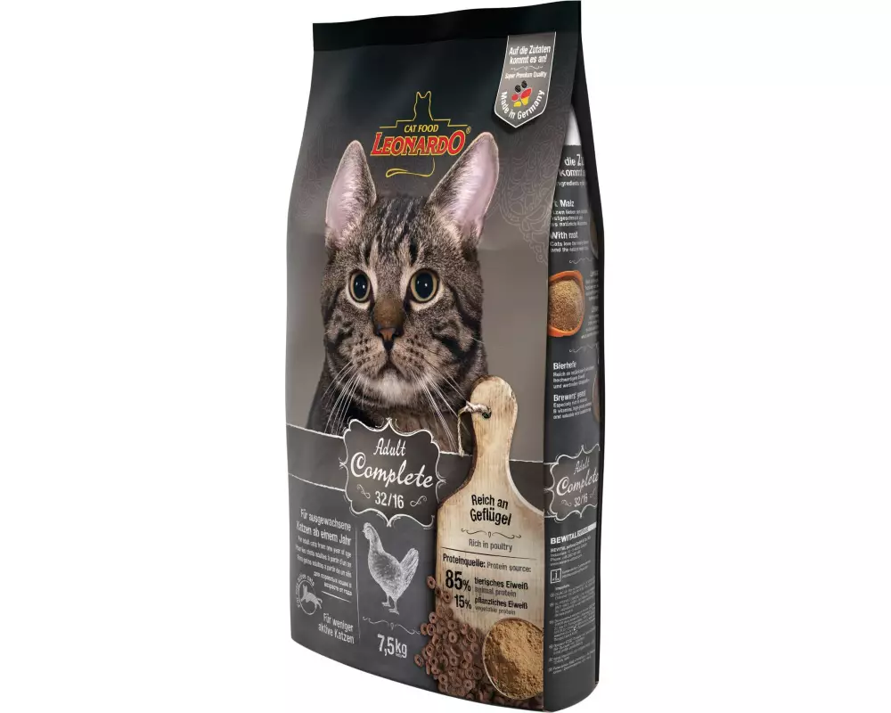 Leonardo Cat Food Trockenfutter Adult Complete 32/16, 7.5 kg