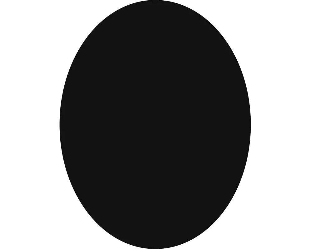 Securit Kreidetafel Silhouette Oval mit Klett, Schwarz