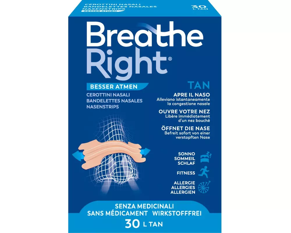 Breathe Right Nasenpflaster gross 30 Stück