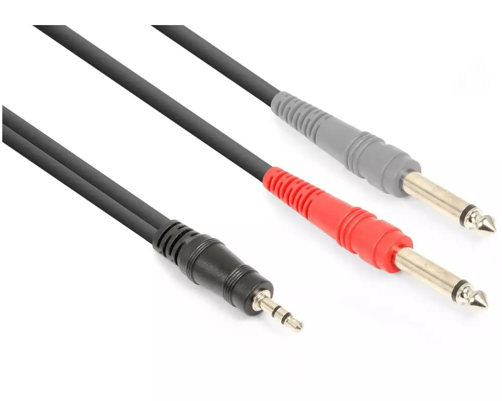 Vonyx CX332-1 3.5 mm Klinke - 6.3 mm Klinke 1.5 m