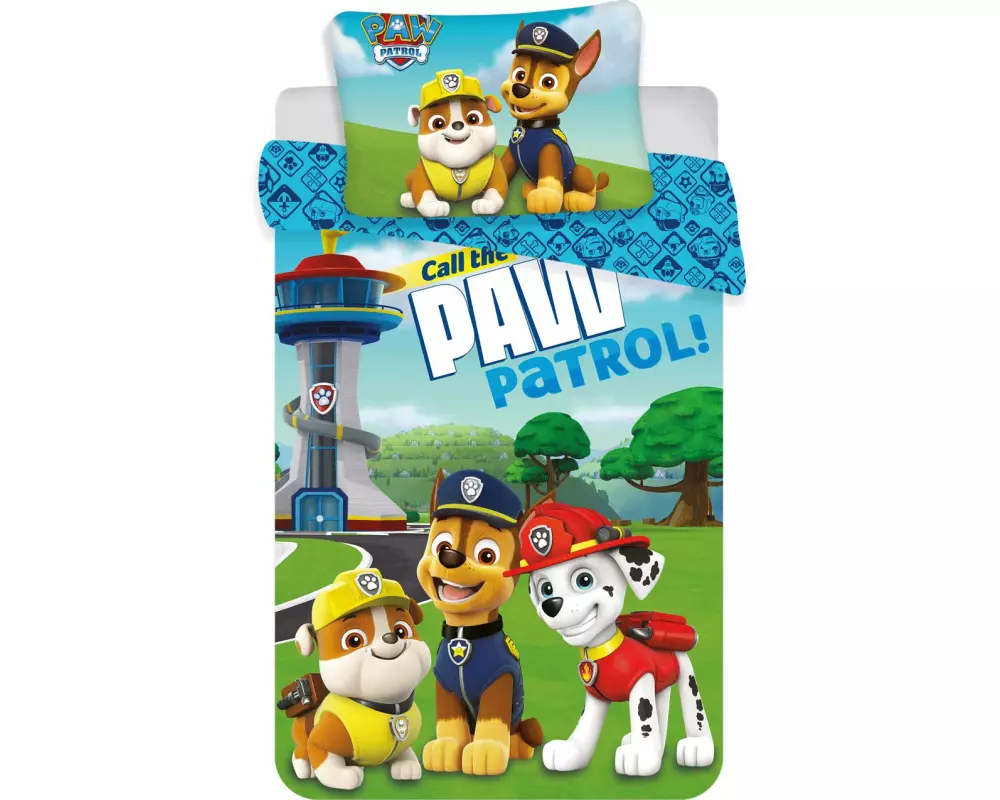Jerry Fabrics Kinderbettwäsche Paw Patrol PP121 100 x 135 cm + 40 x 60 cm