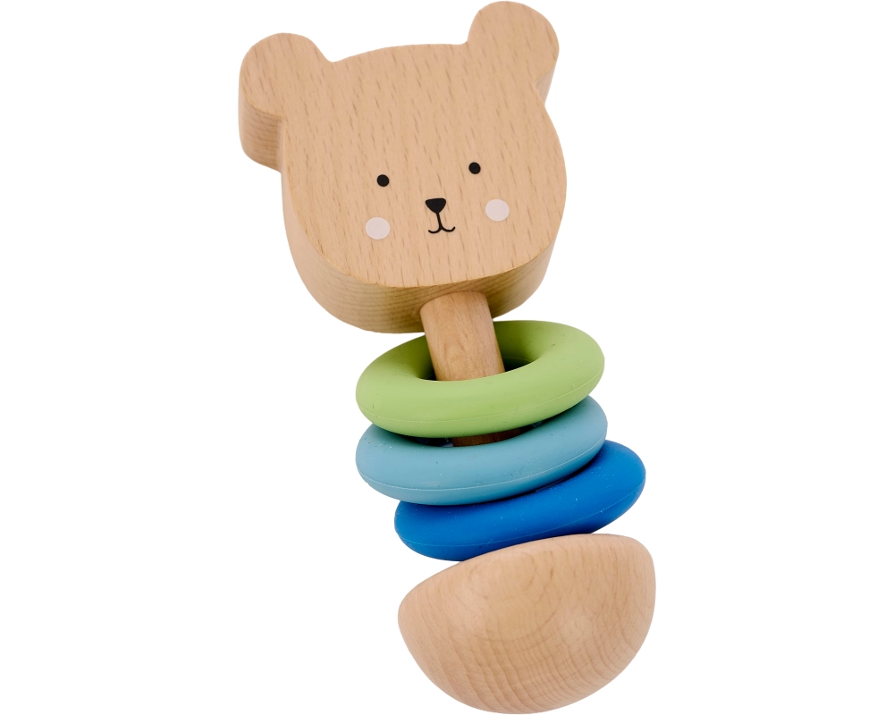 JABADABADO Rassel Teddy 12.5cm W7319 mit Silikonringen