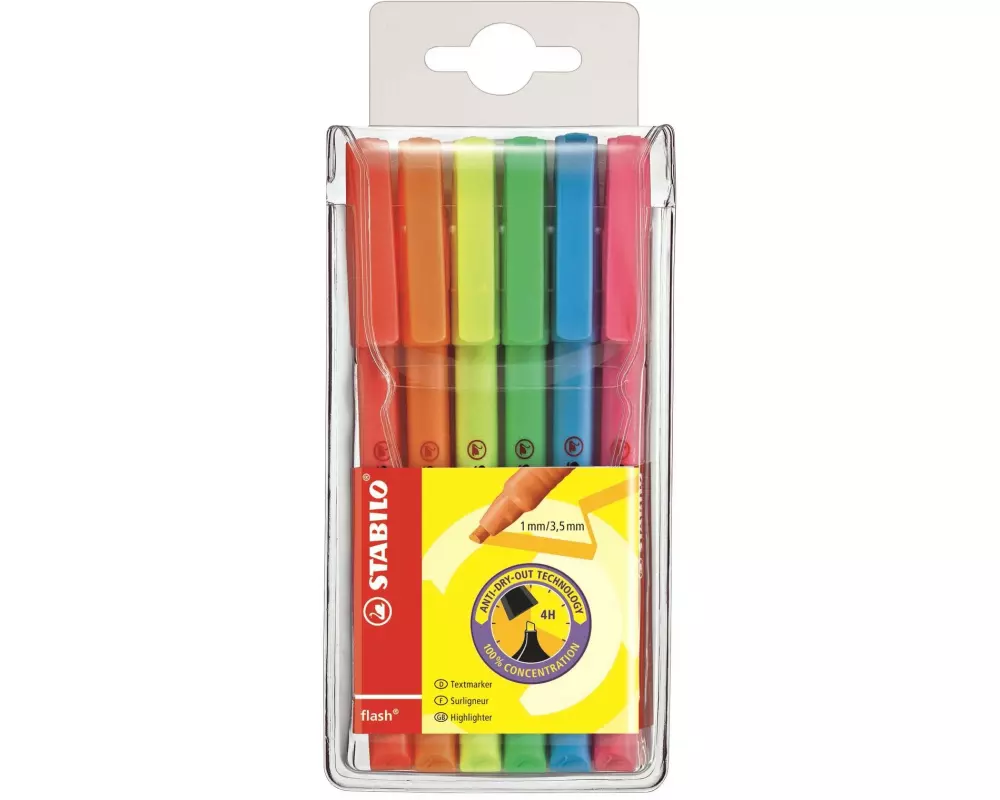 STABILO Textmarker Flash 6er Etui