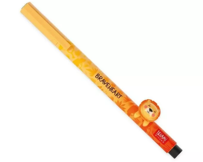 Legami Gelstift Lovely Friends Lion 0.5 mm, Orange/Rot