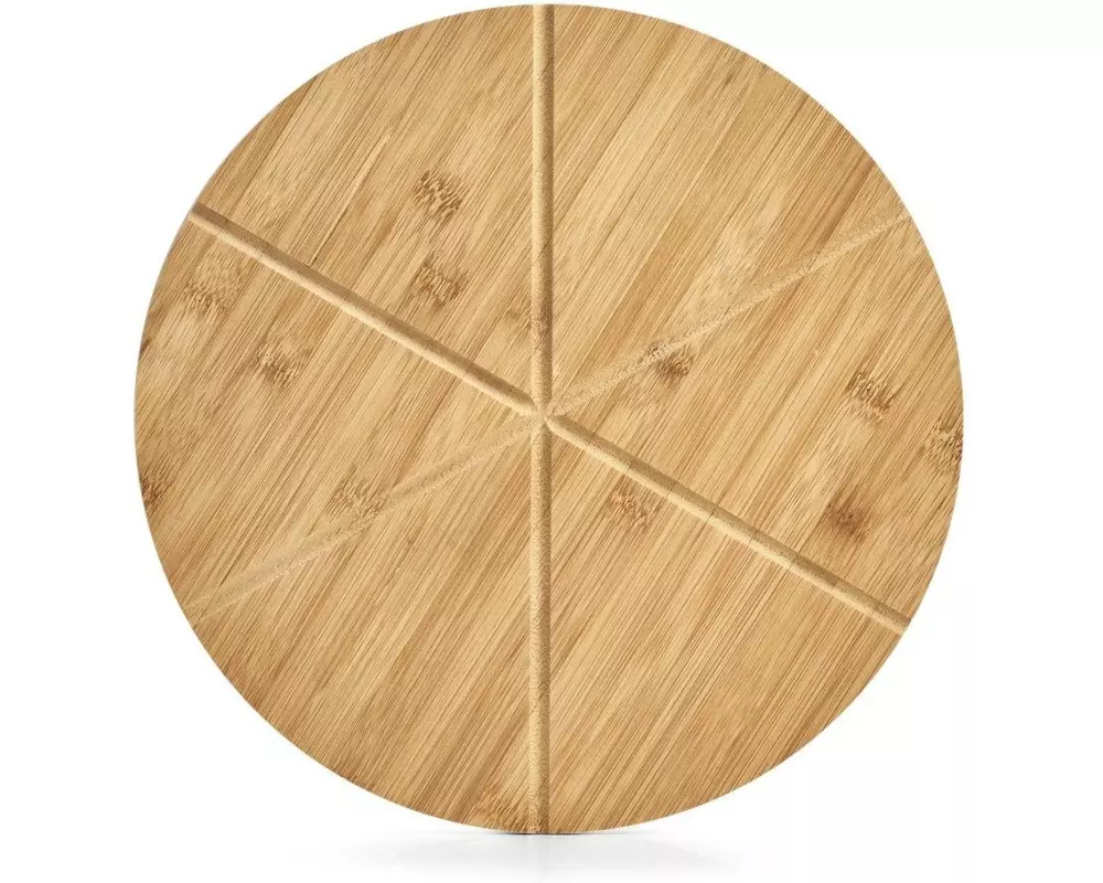 Zeller Present Pizza-Set Bamboo 2-teilig 32 cm x 32 cm